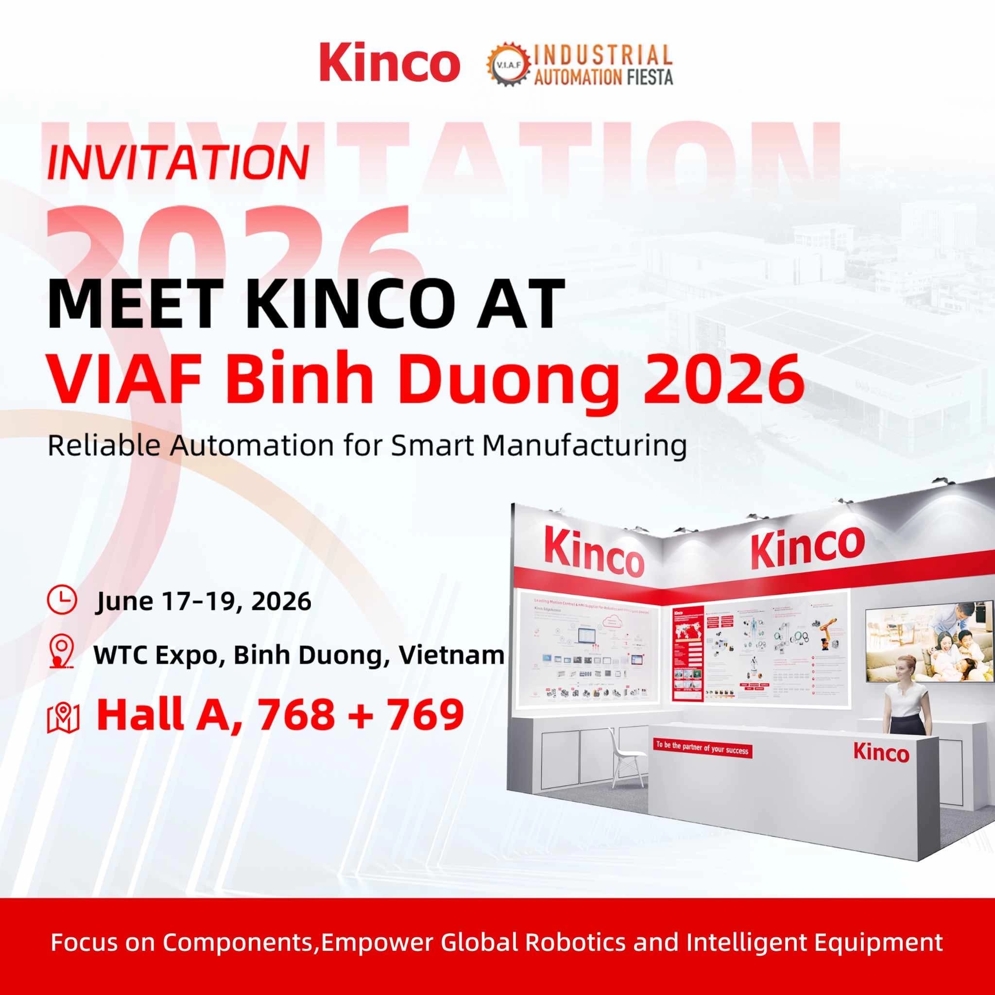 Kinco tham dự triển lãm VIAF Vietnam 2026 tại Bình Dương